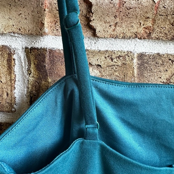 Lulu's Green Sheath Midi Dress Spaghetti Strap - Picture 6 of 7